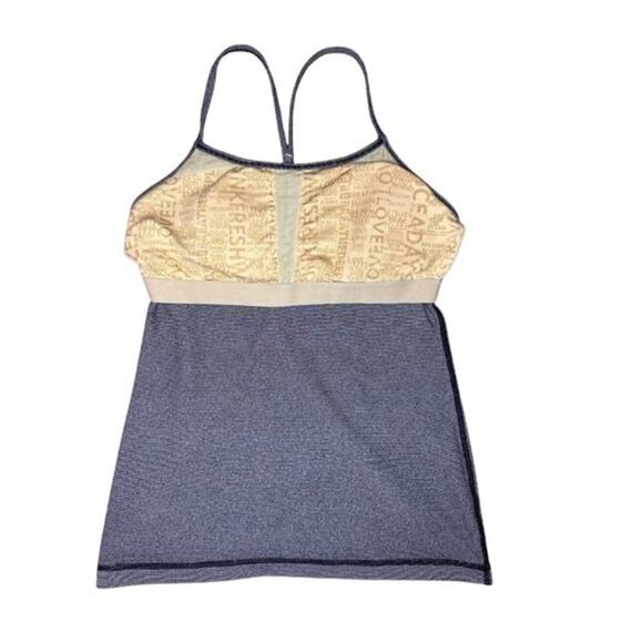 Lululemon Women's Grey and Black Tank Top Size 4 - Picture 5 of 7